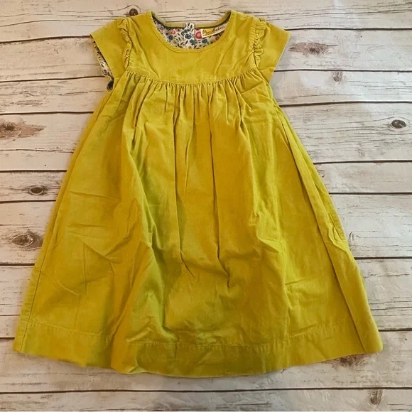 Mini Boden | Dresses | Mini Boden Yellow Cord Dress | Poshmark